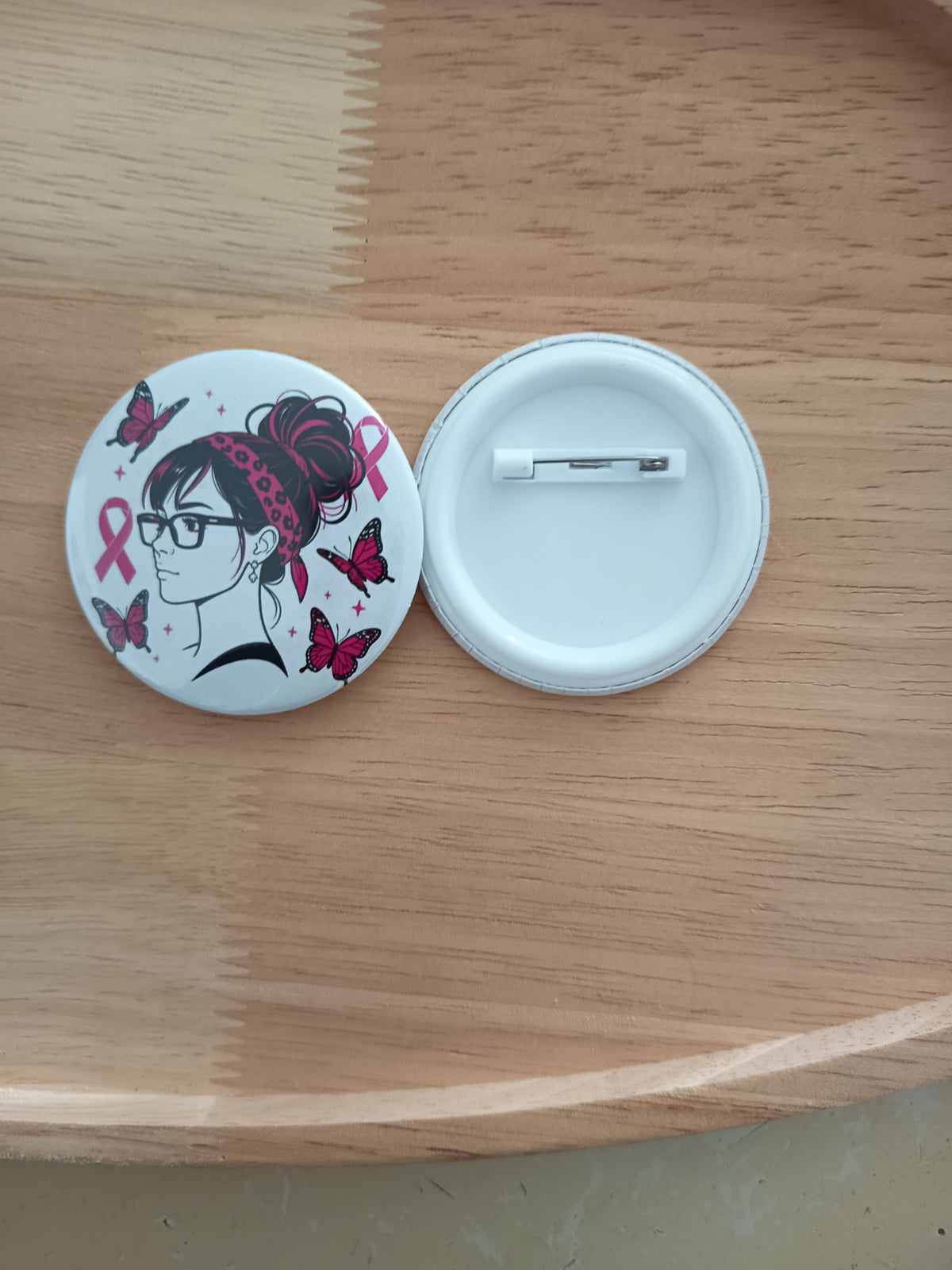 Badge Octobre Rose personnalisé – Édition 2026