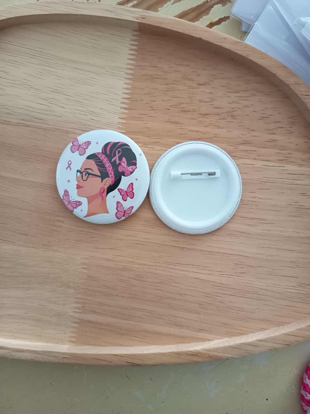 Badge Octobre Rose personnalisé – Édition 2026